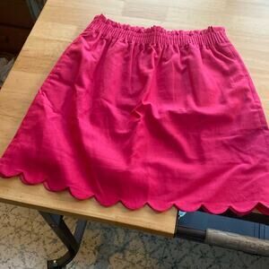 J CREW FACTORY linen pull on skirt With Pockets!!